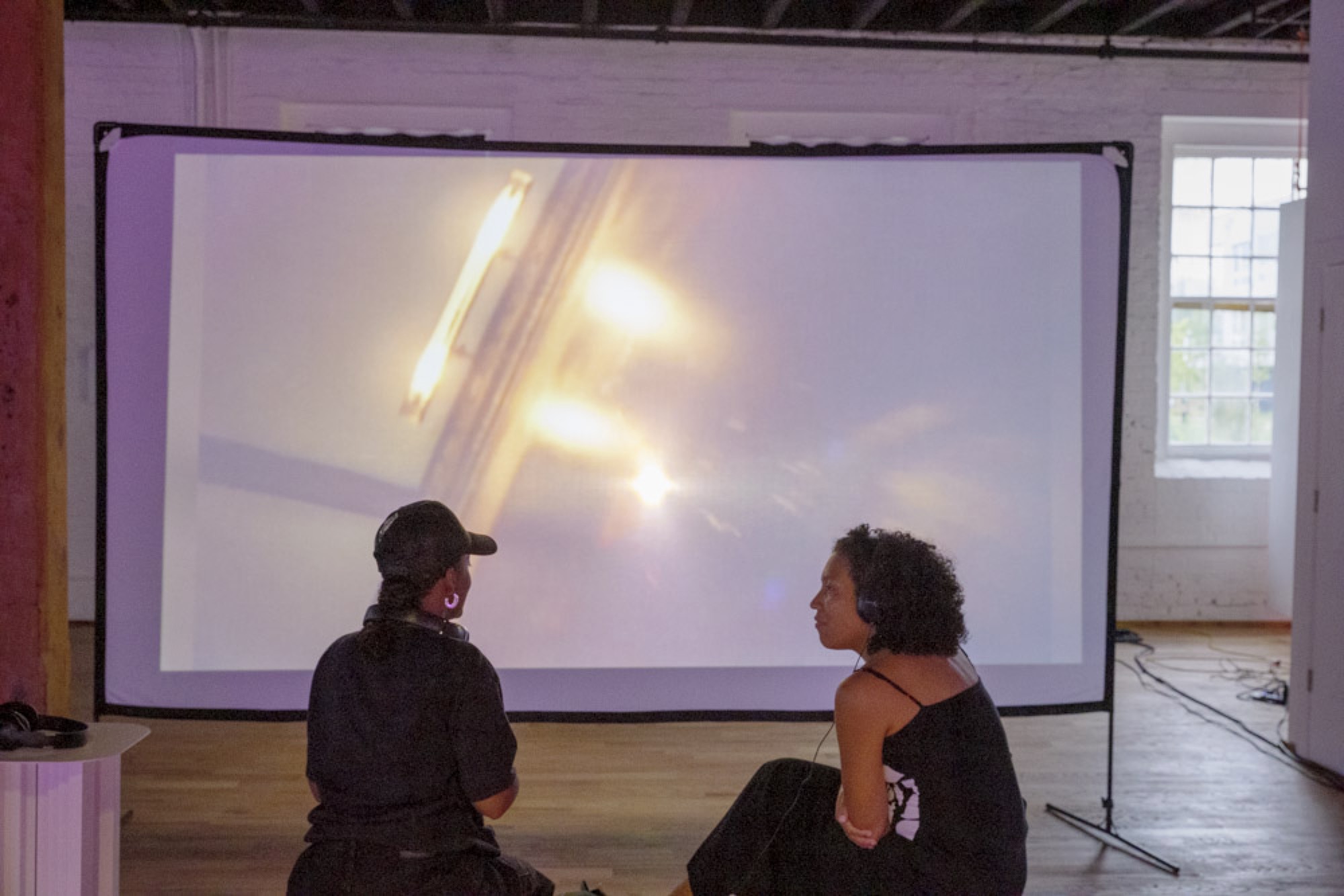AVC Fest installation: generative imagery reacting to live festival audio